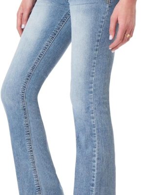 Luscious Curvy Bootcut Jeans for Women Mid-Rise  Stretch Denim in Petite, Midsize, Plus Size, Juniors Jeans